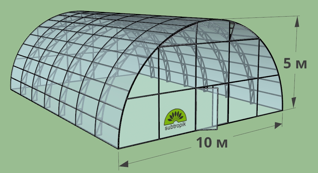 Теплица 4 метра длина 3 ширина